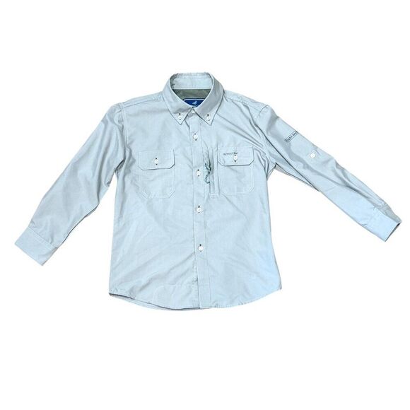 Properly Tied Performance Boys Tan Offshore Fishing Shirt Size 6 - Picture 1 of 10